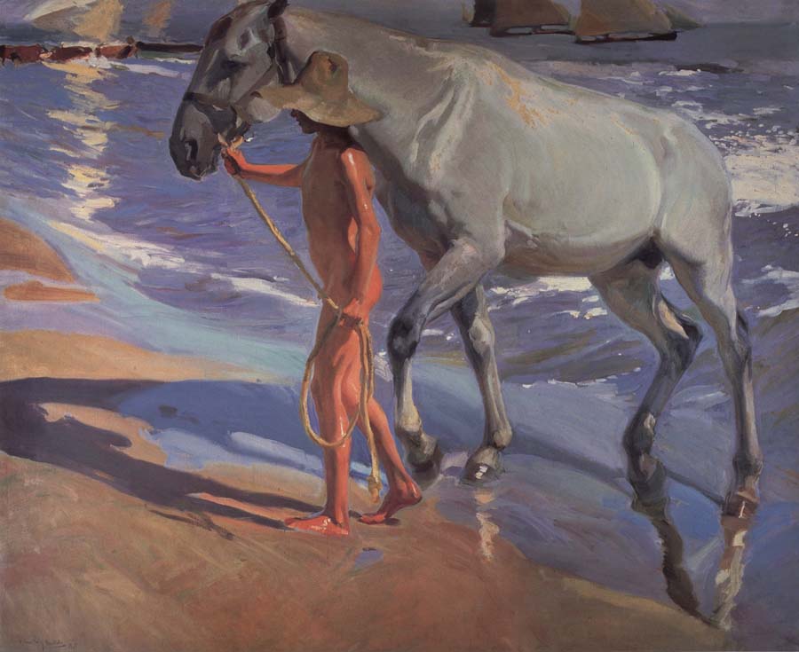 The bathing of the horse